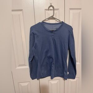 Patagonia Capilene Henley Long Sleeve Cornflower Blue Size Large